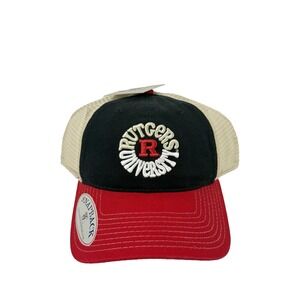 Rutgers University Hat Snapback Mesh Trucker Dad Cap Scarlet Knights NCAA NEW